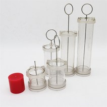 4/6/8/10cm DIY 실린더 기둥 양초 수제 공예 만들기 금형 도구 세트 원통형 원료, 31 7.5x20cm