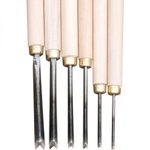 우드카빙 키트 각끌기 0.1-0.8cm v 모양 나무 조각 치즐 노출 삼각형 치즐 목공 치즐 조각을위한 손 나무 조각 칼, 5mm