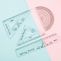 미니 자 4종 세트 삼각자 직자 각도기 자세트, ◎상품_상품선택◎