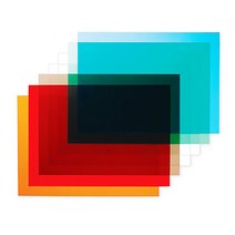 크리앤조이 칼라 PVC 투명 필름지 0.3mm A4 10장 210x290mm 두꺼운 셀로판지, 흑투명