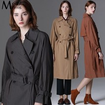 리스트 [모리모리스] 고감도 루즈핏 벨티드 트렌치 코트