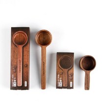 CAFEDE KONA 커피 숟가락 원두 계량 원목 스푼 8g 10g, 짧은 핸들 8g 나무 측정 숟가락 CK9127, 1개