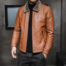 남자 남성 라이더 이태원 가죽 레더 명품 자켓 카라 안감 퍼 겨울 심플 재킷