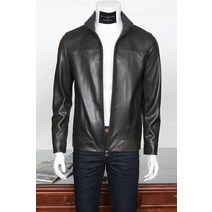 핸드메이드 스타일엔터 주문제작 블루종점퍼 남자가죽점퍼