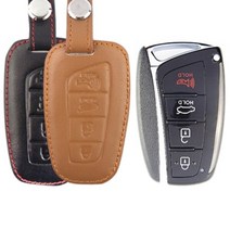 기타 바보사랑[더조은셀러]제네시스 아슬란 스마트키 키홀더 가죽 케이스_01[무료배송], 베이직케이스_블랙, 베이직케이스_블랙