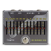 이펙터 caline cp-81 10 band eq 기타 이펙트 페달 트루 바이패스 디자인 이퀄라이저 페달 일렉트릭 기타 부품 amp 부속품