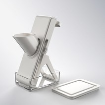 터치온리 다기능 만능 채칼 칼날 풀세트 손보호 돌돌이 채칼 멀티 슬라이서 깍뚝 썰기, X형 (4종칼날세트), 그레이+화이트