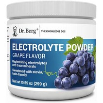 닥터베르그 전해질 파우더 칼륨 핑크히말라야 솔트 포도맛 드링크믹스 299g Dr. Berg Nutritionals Electrolyte Powder, 1개