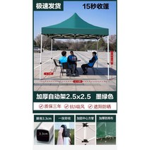접이식 주차천막 천막 이동식창고 자동차 방수 가정용 텐트, 키높이 자동선반 2.5*2.5 먹녹색