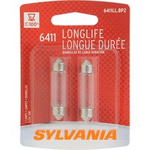 Sylvania 6411 Long Life Miniature Bulb (Contains 2 Bulbs), 1