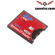 주닉스 CF카드 젠더 변환 어댑터 microSD SD CF 메모리 컨버터
