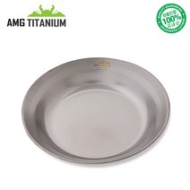 AMG티타늄 접시 캠핑접시 티탄 캠핑용품 백패킹 등산용품 AMG TITANIUM, 1개