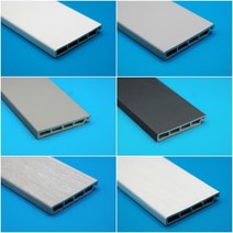 PVC 걸레받이몰딩 바닥몰딩 60mm (2.4미터), 펄백색, 1개