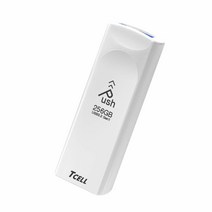 TCELL Push 64GB 2팩 USB 3.2 Gen1(3.1/3.0) USB 플래시 드라이브 읽기 속도 최대 100MB/s 접이식 디자인 메모리 스틱 화이트 (64GB X, 256GB