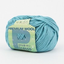 [슬로우플로우] 피카소 울실 10PLY 45g [얇은실 블랭킷실 인형실 부드러운실], 32 민트, 1개