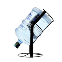 15L-18.9L 검은 색 생수 프레스 홀더 버킷 랙 45cm 높이 페인트 금속 두꺼운 스틸 바