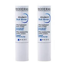 Bioderma 2개 아토덤 립스틱 4 g, 모이스쳐라이징