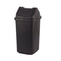 바이굿즈 정사각 종량제 휴지통 30L, 검정, 5개