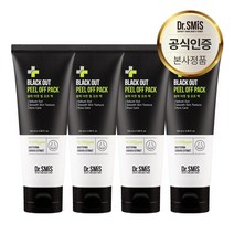 닥터스미스 피지 노폐물 각질제거 블랙헤드 아웃 필오프팩 100ml, 4개