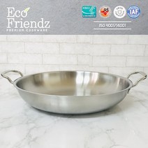 가정용 업소용 인덕션(IH) 스텐냄비 낮은전골냄비 요리팬, 낮은전골 18cm