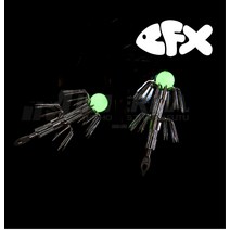 에기바늘 에기튜닝바늘 축광 야광 생미끼 에깅 CFX