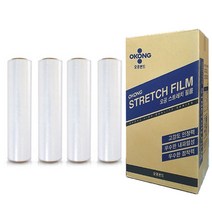 오공 스트레치필름 공업용랩 4롤 (12 15 18 20 25 30mic), (일반)18mic x 500mm x 350미터