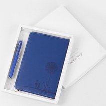 단델리온 가죽다이어리 기프트세트 네이비 육아 먼슬리 산모수첩 저널 태교일기장