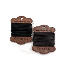 후야몰/2mm 오시도리 면 코팅끈-블랙 브라운 목걸이줄 팔찌줄 파우치 끈 퀼트 프랑스자수, 2mm 오시도리 면코팅끈-블랙, 2mm 오시도리 면코팅끈-블랙