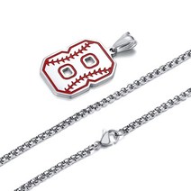 스포츠목걸이 남자건강목걸이 운동 게르마늄 티타늄 남자 세련된 행운의 숫자 목걸이 캐주얼 스포츠 야구 팬 최고의 소원 크리스마스 새해 선물 그에게 보석