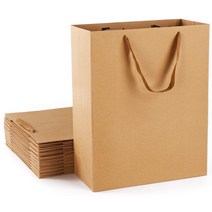 크라프트 종이가방 40장 쇼핑백 무지 선물 미니 고급 튼튼한 종이쇼핑백 인쇄 제작 정사각 두꺼운 어젠다 AGENDA, 두꺼운 쇼핑백 특소 (12X5.7X16)