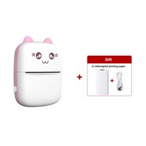 레이저각인기 소형 미니 마킹 휴대용 미니 무선 열 프린터 포켓 라벨 BT 연결 200dpi 사진 57mm 메모 목, 03 C9 Pink