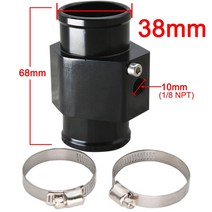수온 온도 조인트 파이프 센서 게이지 라디에이터 호스 어댑터 사이즈 26mm / 30mm, 15 38mm black