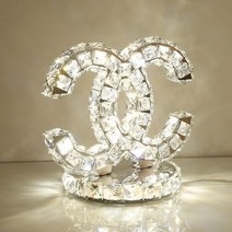 화려한 크리스탈 스탠드 침대 침실 협탁조명 단스탠드 무드등, 더블C3면crystal
