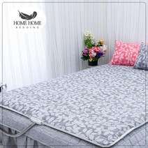 플라워 온수 전기 장판 탄소 카본 매트커버, 키엘_그레이