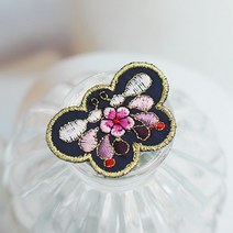 컬러 나비 수장식 (10개 묶음), 블랙