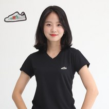 멋지군 쿨론 기능성 브이넥 운동화 캐릭터자수 반팔 쿨 티셔츠