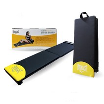 에버라스트 윗몸일으키기기구 접이식 싯업보드 휴대용 평벤치 홈트레이닝 길이112cm, 블랙