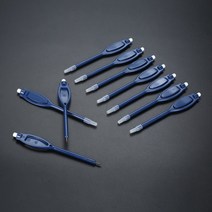골프스코어카드 골프타수계산기 거리측정기케이스 셀프피팅장비 10Pcs 플라스틱 골프 득점 펜 연필 클립 점, 04 Dark Blue