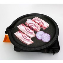 덕흥 주물 모던 원형 불판 7.5mm, 대(410 x 380 x 60 mm), 1개