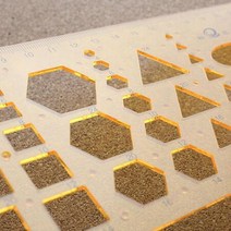 종합 도형자 다각형 모형자 23cm 10개 모양자 그림