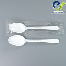 일회용수저 화이트 숟가락 고급형 1P포장 CI 박스1500개 (무료배송), CI 일회용수저1P(줄줄이포장), 블랙, 1500개, 1500개