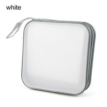 40 디스크 양면 CD DVD 보관 슬리브 케이스 정리 홀더 하드 박스 지갑 앨범, 05 white
