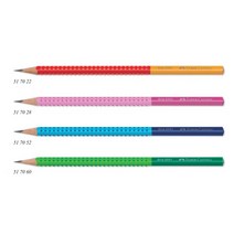 파버카스텔 그립 2001 투톤 연필B 1타스, 라이트그린/그린