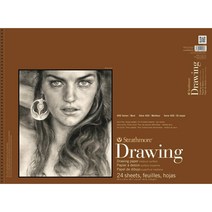 18”x24” Ivory/Cream Strathmore 400-8 400 Series Drawing Pad 18”x24” Ivory/Cream 24 Sheets, 1