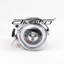 Citycoco 전기 스쿠터 천사 눈 LED 헤드라이트 진주 빛 부품, 01 Black