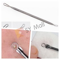 SY몰 피지 제거기 스틱 롱라운드형 블랙헤드압출기 여드름짜개