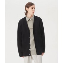 커스텀어클락 프리미엄 미니멀 니트 가디건 블랙 PREMIUM 미니MAL KNIT CARDIGAN