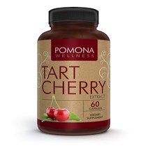 Tart Cherry 타르트 체리 보충제 항산화 지원제 근육 관절 회복 영양제 과일 비타민 글루텐 프리 천연 멜라토닌 수면 유도, 60 정, 1개