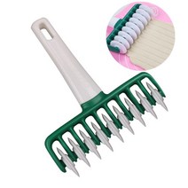 쿠키커터 쿠키스탬프 다기능 플라스틱 국수 커터 주방 도구 롤러 도커 반죽 파스타 인스턴트 드롭, [02] Flat edge