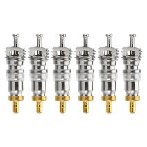 PATIKIL 씰이 있는 에어컨 밸브 코어 HVAC AC 시스템 액세서리용 냉동 서비스 밸브 스템 코어 6팩, 6